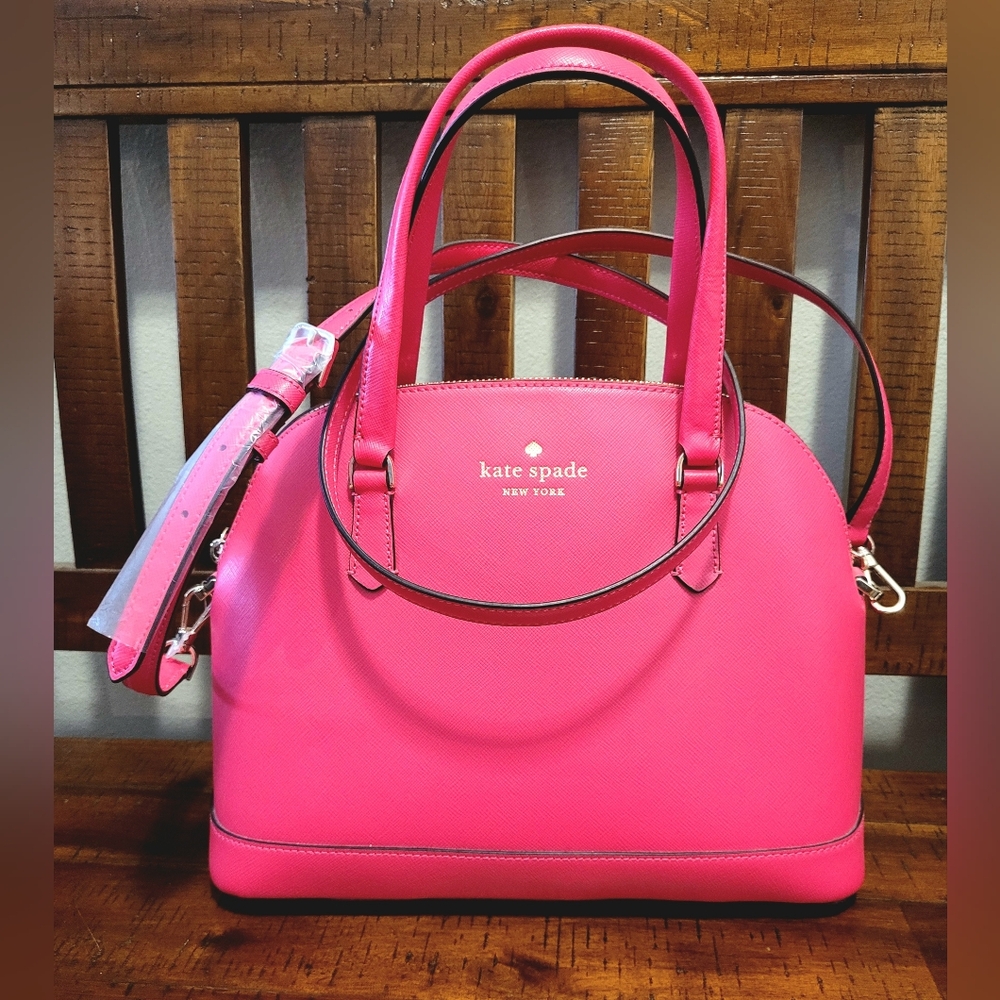 Authentic kate spade Sadie Medium Dome Satchel, Bikini Pink, NWT